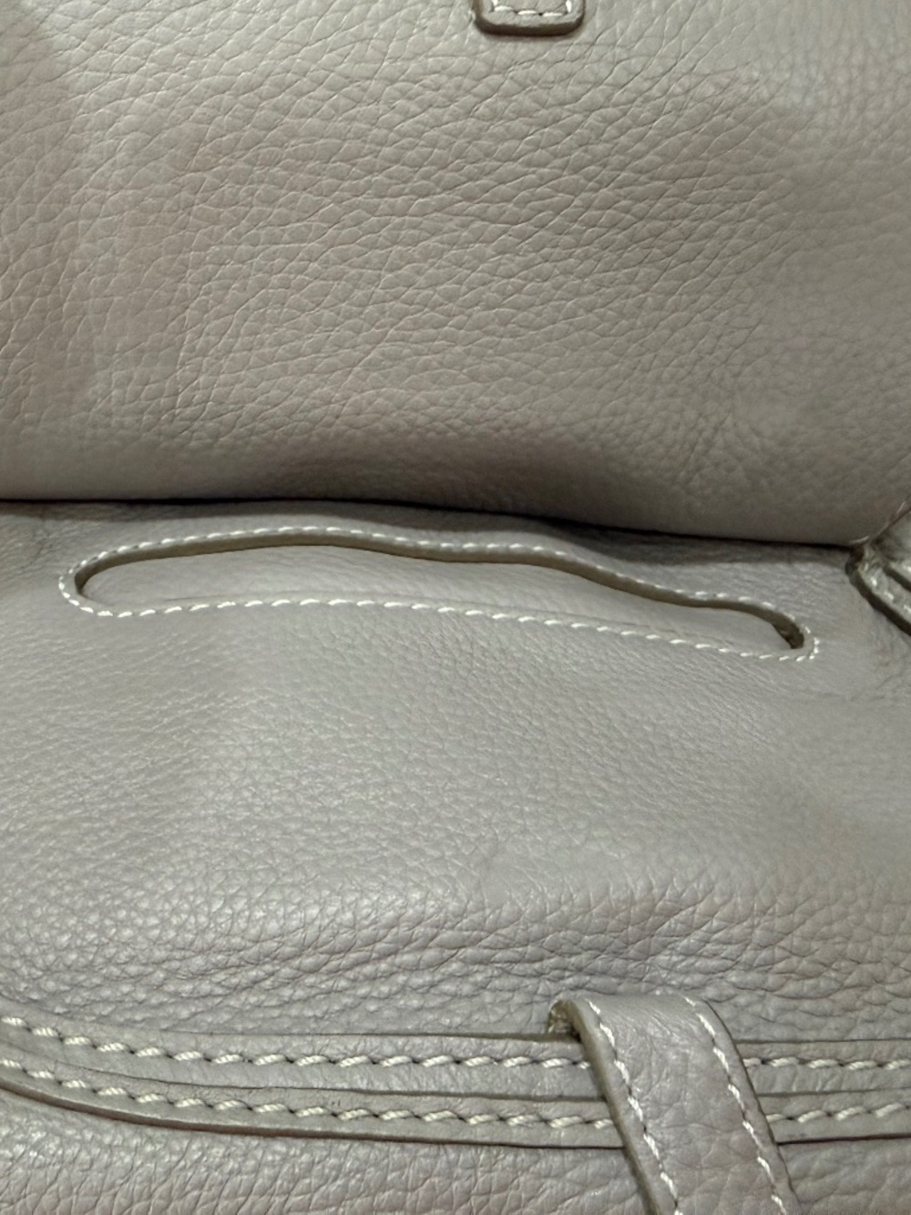 Chloe Gray Mini Marcie Leather Top-Handle Crossbody with Gold Hardware - Picture 11 of 15